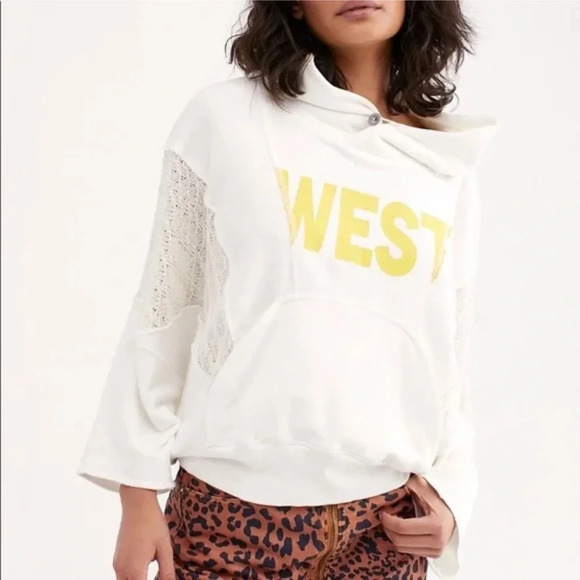 Free People We The Free WEST Sweatshirt - Picture 1 of 11
